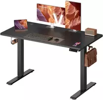 Songmics Reguliuojamo aukščio rašomasis stalas 120 × 60 × 72–120 cm