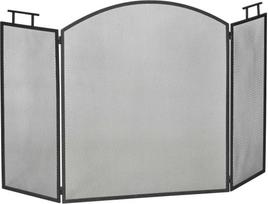 HOMCOM Židinio grotelės, Kibirkščių apsaugos grotelės 128 x 2 x 76,5 cm