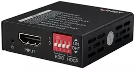 Dėklas Lindy 32112, 3840 x 2160 pikselių, 18Gbit/s, Juodas, Metal, HDMI, USB Type-C