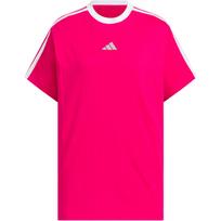 Adidas Women's Essentials Loose Fit Cotton Short Sleeve T-Shirt Bright Pink KC5440 L red