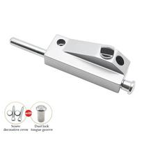 Framed Spring Revolving Door Latch Lock Open Mounted Universal Floor Lock Stainless Steel Ground Lock Bolt