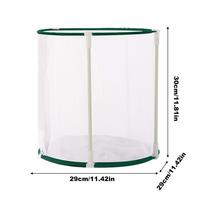 Caterpillar Habitat Heavy Duty Outdoor Zipper Cage Terrarium Caterpillar Butterfly Growing House For Garden Yard Patio Balcony white