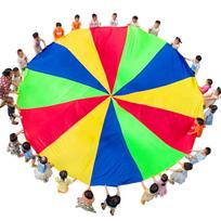 Early Learning Rainbow Umbrella Promotes Sensory Development And Parent-child Bonding Four colors,3m