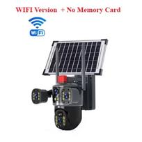 Nauja V380 Pro 8MP saulės energija maitinama stebėjimo 3 ekranų belaidė WiFi PTZ kamera 4K lauko apsaugos 4G SIM kortelės saulės CCTV kamera WiFi Cam