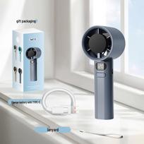 M11 High-Speed USB Rechargeable Mini Handheld Turbo Fan - Portable, Long-Lasting, and Powerful for Outdoor Use 58*55.5*160 mm gray