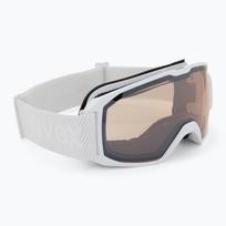 Slidinėjimo akiniai UVEX Xcitd V white matt/mirror silver clear