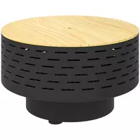 3-in-1 nerūdijančio plieno ugniakuras su grotelėmis Ø60 x 39cm