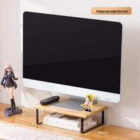 Desktop Monitor & Laptop Riser Stand with Storage Capability black