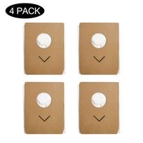 4/10PCS 3L Bags For Eureka Stylus For Elite NEC490BL Cordless Vacuum Cleaner 4 PACK brown