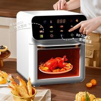 Smart Touchscreen Air Fryer: Smoke-free, Oil-free, Multifunctional Electric Oven for Home Use black