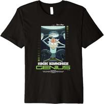Rick And Morty Rick Sanchez Genius I Invent Transform Create Premium T-Shirt S įvairiaspalvis