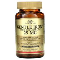 Solgar, Mild Iron, 25 mg, 180 Veggie Capsules