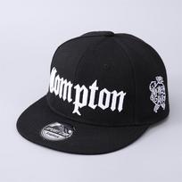 Trendy 3D Embroidery Flat Bill Hat Polyester Hip-Hop Baseball Cap Adjustable Snapback for Men Women Adjustable black