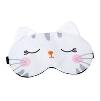 Cute Cartoon Plush Eye Mask With Ice Pack, For Men And Women, Relieves Eye Fatigue, Ice And Hot Compress Eye Mask one size white