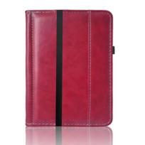7 inch Case PU Leather Shockproof e-Reader Cover Anti Scratch Wear Resistant Flip Funda for inkbook Calypso Plus/Classic 2/Prime raudona