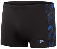 Speedo hyperboom panel aquashort black/curious blue/true cobalt s -