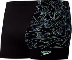 Speedo hyperboom v-cut aquashort black/green m - uk34