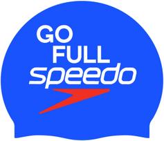 Speedo printed cap go full speedo mėlyna