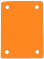 Plaukimo pontonas (4 angos) oranžinė