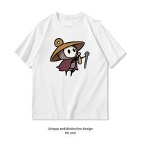 Sherma Silksong Hollow Knight Tshirt Woman Man Summer Cotton Cartoon printed Tshirt Adult Classic Oneck Shortsleev Gift Tops S black
