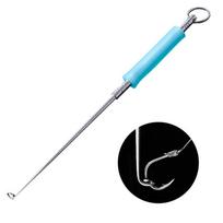 Naujas nerūdijančio plieno žuvies kabliuko ištraukiklis Įrankis žvejybai Saugumas Žuvies kabliuko ištraukiklis Atsegiklis Greitas atjungimas Žvejybos reikmenys 12.5cm blue