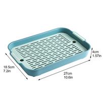 Rabbit Litter Box Pets Restroom Pet Toilet Tray Bunnies Corner Toilet Box Ferret Hamster Dragon Cat Guinea Pig Dutch Pigs white