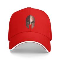 Casual Baseball Cap Spartan Sparta Warrior Helmet  Outdoor Sport Hip Hop Hats For Unisex Sunscreen Classic Baseball Caps One Size red