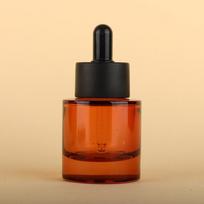 30 ml Stiklinės lašintuvų buteliukai su sustiprintu dugnu Reagentams, akių lašams, gintaro spalvos stiklas, aromaterapijos skysčiams, pipetės buteliukas, daugkartinio naudojimo buteliukai, kelionėms A ruda