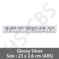 1 vnt. ABS MULTIVAN raidės Automobilio sparno ženklelis Lipdukas Multivan emblema Ženklelis Logotipas Automobilio stiliaus priedai white