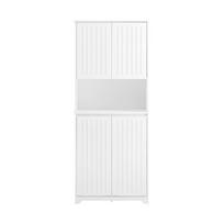 SoBuy vonios spinta su drabužių laikikliu BZR150-W 70x37x170cm
