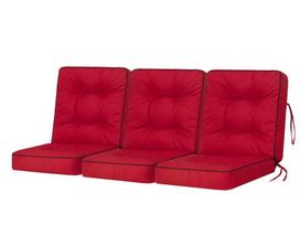 3-jų pagalvių komplektas supynėms Hobbygarden Venus 180 cm, raudonas