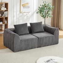 Virvutės sofa, 2 pagalvės, lenktos linijos, 1 vnt