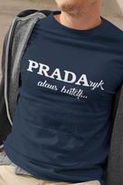 Vyriški marškinėliai „Pradaryk alaus butelį“, mėlyni
