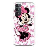 Dėklas Samsung Galaxy S25 FE Minnie Mouse rožinis Disney animacinis Maniacase juoda