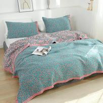 Cotton Muslin Blankets For Bed Bohemia Sofa Covers Kids Children Blanket Soft Lightweight Travel Hiking Hotel Leopard 150x200cm gray