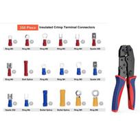 Hand Tools,Crimping pliers cable lug set, cable lug pliers, crimping pliers, cable lug set with 350 pieces, electrical connectors, crimp connectors,,