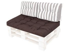 Pagalvė paletės sėdynei Hobbygarden Leo 120x80cm, ruda
