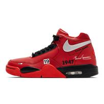Nike Flight Legacy Racing Track Celebrity Slip Resistant Mid top Vintage Basketball Shoes Unisex Red BQ4212-100(Team353-) 38.5 red