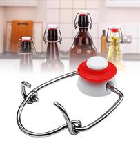 12PCS Ez cork Cap Flip Top Stopper Root Beer Bottles Replacement Swing Tops Homebrew Brewing Wine Stoppers gray