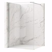 Dušo Sienelė Rea Flexi Transparent 130 Chrome 120X130X195CM