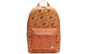 Nike Heritage Polyamide Backpack Regular Unisex Orange ONESIZE white