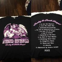Avenged Se*venfold Septintosios Trimito Garsinimo Turo 2001 Marškinėliai Gerbėjų Sukurti NAUJAS XXXXL gray