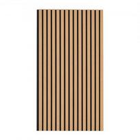 Akustinės sienų plokštės, 60x120x2,1 cm, šviesi ąžuolo spalva, MDF