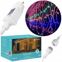 LED lempučių užuolaida varvekliai 500 LED, multispalvė, 22,5 m, IP44