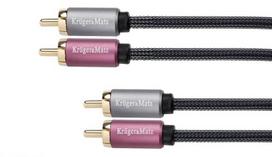 2rca-2rca kabelis 1,0 m kruger&matz