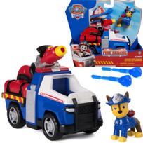 Paw Patrol gaisrinės gelbėjimo transporto priemonė su figūrėle Chase policijos automobilis su vandens raketomis, uniwersalny
