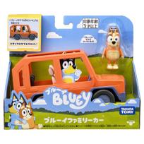 Takara Tomy Bluey Family Car Vehicle Toy with Bluey's Mum Figure Ages 3+ oranžinė