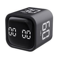 Productivity Cube Timer Gravity Sensor Flipping LED Display 4 Preset Time Dual Modes Time Management Countdown Cooking Study Mini Digital Timer juoda