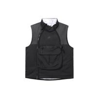Men's Nike Sportswear Therma-FIT Tech Pack Colorblock Splicing Stay Warm Vest Tops Black DD6637-010 S gray