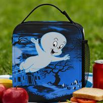 the Friendly Ghost Casper Lunch Bag  Office Lunch Box For Girls Kawaii Print Thermal Tote Handbags Oxford Convenient Cooler Bag One Size gray